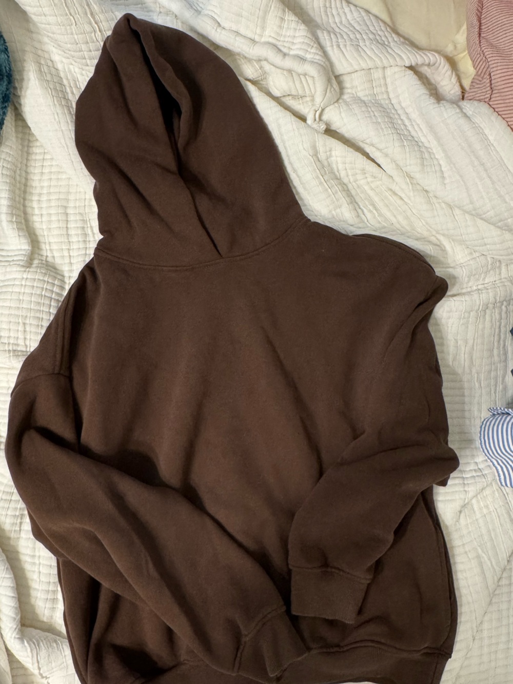 Sunday Brown Fleece-Lined Hoodie